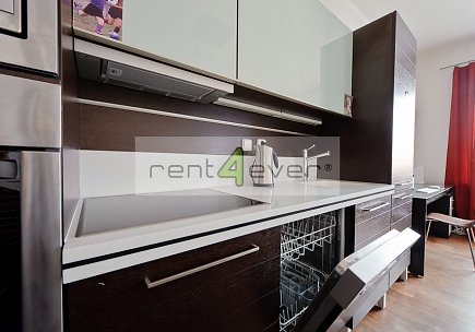 Pronájem bytu, Smíchov, U Santošky, 2+kk, 89 m2, cihla, 2x balkon, bezbariérový, zařízený, Rent4Ever.cz