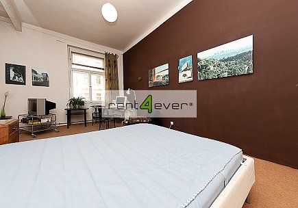 Pronájem bytu, Karlín, Březinová, byt 2+kk, 54 m2, cihla, komora, výtah, částečně zařízený, Rent4Ever.cz