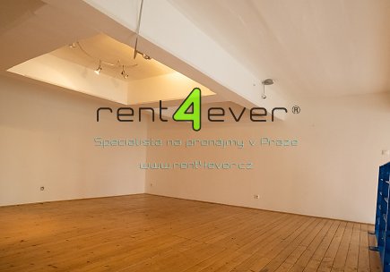 Pronájem bytu, Metro B Palmovka, loftový byt 2+kk, 76 m2, balkon, po rekonstrukci, nezařízený, Rent4Ever.cz