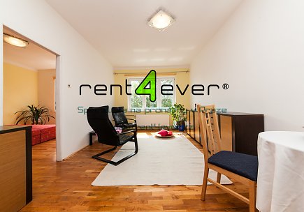 Pronájem bytu, Metro C Pankrác, U Nových domů II, 2+kk, 46 m2, cihla, zahrada, výtah, zařízený, Rent4Ever.cz