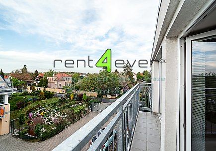 Pronájem bytu, Újezd nad lesy, Račiněveská, byt 1+kk, 42 m2, cihla, novostavba, balkon, nevybavený, Rent4Ever.cz