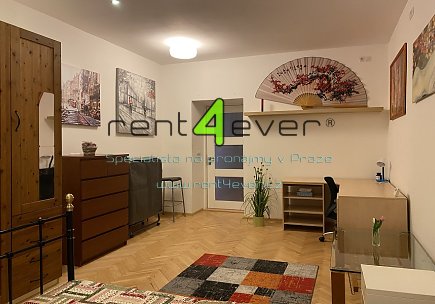 Pronájem bytu, Holešovice, V háji, byt 2+kk, 60 m2, cihla, společná terasa, vybavený nábytkem, Rent4Ever.cz