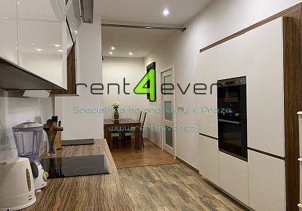 Pronájem bytu, Holešovice, V háji, byt 2+kk, 60 m2, cihla, společná terasa, vybavený nábytkem, Rent4Ever.cz