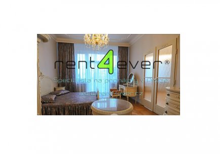 Pronájem bytu, Dejvice, Na Dionysce, luxusní 3+1, 127 m2, cihla, 2x balkon, zahrada, část. zařízený, Rent4Ever.cz