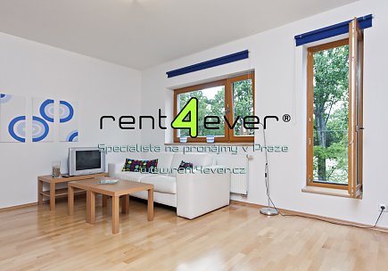 Pronájem bytu, Veleslavín, Na Okraji, 1+kk, 30m2, novostavba, balkon, výtah, bezbariérový, zařízený, Rent4Ever.cz