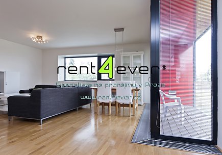 Pronájem bytu, Vokovice, Nobelova, 3+kk, 125 m2, 2x lodžie, komora, garážové stání, zařízený, Rent4Ever.cz