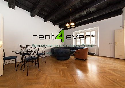 Pronájem bytu, Malá Strana, Jánský vršek, 2+1, 75 m2, cihla, komora, zařízený, Rent4Ever.cz