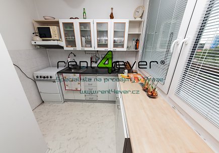 Pronájem bytu, Hloubětín, Kukelská, 1+kk, 35 m2, sklep, lodžie 10 m2, částečně zařízený nábytkem, Rent4Ever.cz