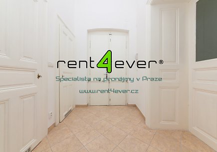 Pronájem bytu, Vinohrady, Vinohradská, 3+1, 108 m2, cihla, balkon, komora, výtah, nezařízený, Rent4Ever.cz