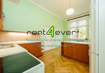 Pronájem bytu, Smíchov, Bieblova, 2+kk, 55 m2, cihla, komora, zahrada, lednice, nezařízený, Rent4Ever.cz