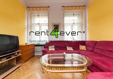 Pronájem bytu, Vinohrady, Rybalkova, byt 2+1, 56 m2, cihla, zařízený nábytkem, Rent4Ever.cz