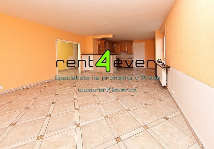 Pronájem bytu, Žižkov, V kapslovně, 4+kk, 122 m2, novostavba, 2x terasa, výtah, částečně zařízený, Rent4Ever.cz