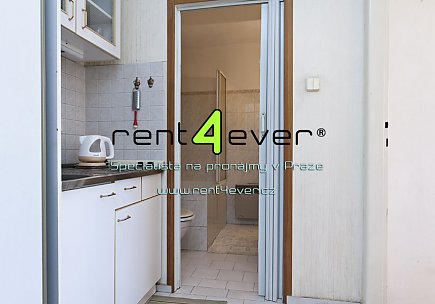 Pronájem bytu, Vinohrady, Hradecká, byt 1+kk , 27 m2, cihla, terasa, výtah, vybavený, Rent4Ever.cz