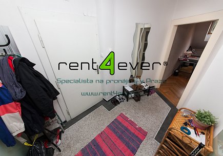 Pronájem bytu, Smíchov, Na Doubkové, 1+1, 63 m2, cihla, zahrada, garáž, nezařízený, Rent4Ever.cz