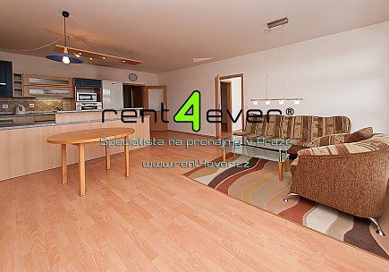 Pronájem bytu, Hlubočepy, Štěpařská, 2+kk, 70 m2, novostavba, balkon, garáž. stání, část. zařízený, Rent4Ever.cz