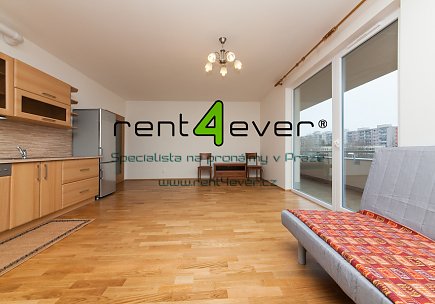 Pronájem bytu, Háje, Stříbrského, 2+kk, 60 m2, novostavba, balkon, komora, výtah, garáž, zařízený, Rent4Ever.cz