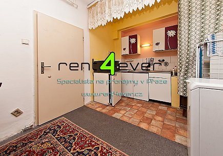 Pronájem bytu, Břevnov, 8. listopadu, byt v RD 1+kk, 30 m2, cihla, zahrada, pračka, zařízený, Rent4Ever.cz