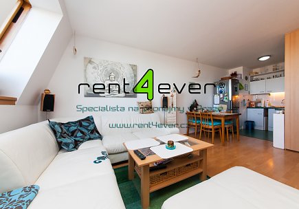 Pronájem bytu, Žižkov, Nad Ohradou, mezonet 2+kk, výtah, bezbariérový, částečně zařízený, Rent4Ever.cz