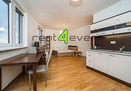 Pronájem bytu, Stodůlky, Tlumačovská, 1+kk, 37.4 m2, novostavba, lodžie, sklep, výtah, zařízený, Rent4Ever.cz