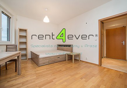 Pronájem bytu, Stodůlky, Tlumačovská, 1+kk, 37.4 m2, novostavba, lodžie, sklep, výtah, zařízený, Rent4Ever.cz