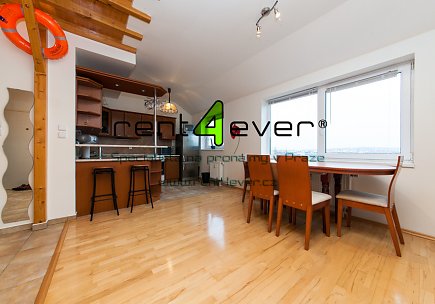 Pronájem bytu, Prosek, Litoměřická, mezonetový byt 2+1, 67 m2, výtah, zařízený nábytkem, Rent4Ever.cz