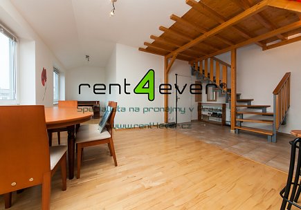 Pronájem bytu, Prosek, Litoměřická, mezonetový byt 2+1, 67 m2, výtah, zařízený nábytkem, Rent4Ever.cz