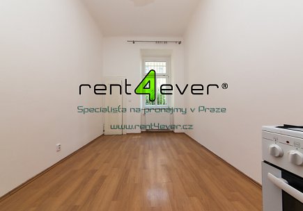 Pronájem bytu, Vinohrady, Polská, 1+1, 50 m2, cihla, komora, nezařízený nábytkem, Rent4Ever.cz
