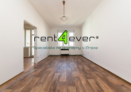 Pronájem bytu, Vršovice, Minská, 1+1, 39 m2, cihla, balkon, výtah, nezařízený, Rent4Ever.cz