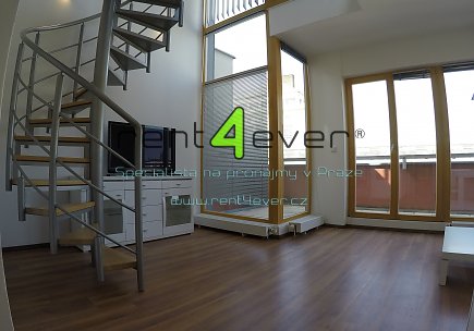 Pronájem bytu, Podolí, Podolská, mezonetový 3+kk, 72 m2, novostavba, 2x terasa, částečně zařízený, Rent4Ever.cz