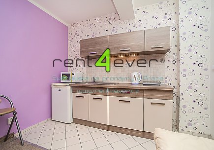 Pronájem bytu, Vršovice, Holandská, suterénní 2+kk, 40 m2, cihla, po rekonstrukci, komora, zařízený, Rent4Ever.cz
