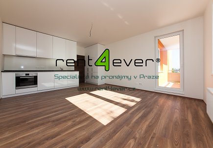 Pronájem bytu, Uhříněves, U Uhříněveské obory, 2+kk, 49 m2, novostavba, cihla, částečně zařízený, Rent4Ever.cz