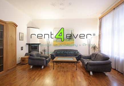 Pronájem bytu, Vinohrady, Lužická, luxusní byt 2+kk, 76 m2, cihla, šatna, vybavený nábytkem, Rent4Ever.cz