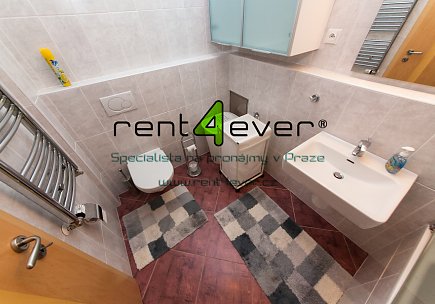 Pronájem bytu, Velká Chuchle, Hvězdářská, 2+kk, 58 m2, novostavba, cihla, garáž, balkon, zařízený, Rent4Ever.cz