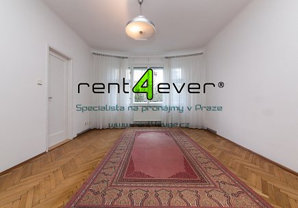 Pronájem bytu, Smíchov, Nad Popelkou, byt 3+1, 75 m2, cihla, lodžie, vybavený nábytkem, Rent4Ever.cz