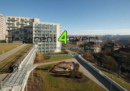 Pronájem bytu, Michle, V dolině, 2+kk, 48 m2, novostavba, 2x balkon, garáž, částečně zařízený, Rent4Ever.cz