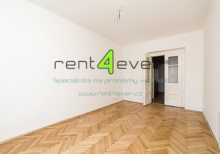 Pronájem bytu, Bubeneč, Jugoslávských partyzánů, 3+1, 112 m2, cihla, 2x balkon, sklep, nezařízený , Rent4Ever.cz