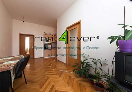 Pronájem bytu, Nusle, Oldřichova, 2+1, 69 m2, cihla, nezařízený nábytkem, Rent4Ever.cz
