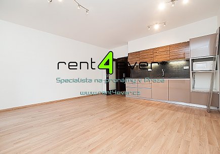 Pronájem bytu, Libeň, V mezihoří, 1+kk, 39 m2, novostavba, balkon, zahrada, výtah, nezařízený, Rent4Ever.cz