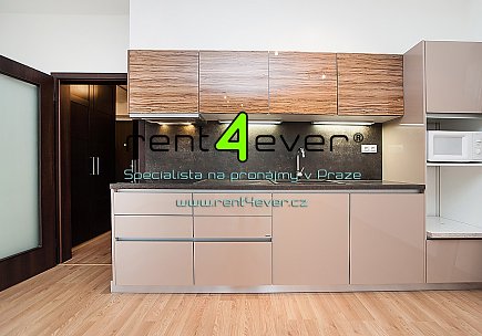 Pronájem bytu, Libeň, V mezihoří, 1+kk, 39 m2, novostavba, balkon, zahrada, výtah, nezařízený, Rent4Ever.cz