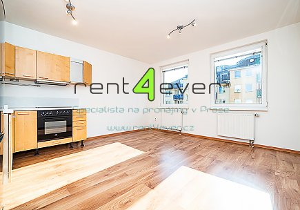 Pronájem bytu, Libeň, Kovanecká, 2+kk, 53 m2, novostavba, balkon, garáž, sklep, část. zařízený , Rent4Ever.cz