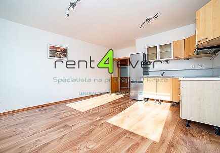 Pronájem bytu, Libeň, Kovanecká, 2+kk, 53 m2, novostavba, balkon, garáž, sklep, část. zařízený , Rent4Ever.cz