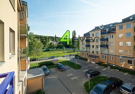 Pronájem bytu, Libeň, Kovanecká, 2+kk, 53 m2, novostavba, balkon, garáž, sklep, část. zařízený , Rent4Ever.cz