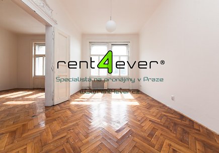 Pronájem bytu, Žižkov, U Rajské zahrady, 3+1, 110 m2, cihla, nezařízený, Rent4Ever.cz