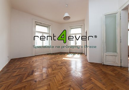 Pronájem bytu, Žižkov, U Rajské zahrady, 3+1, 110 m2, cihla, nezařízený, Rent4Ever.cz