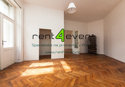 Pronájem bytu, Žižkov, U Rajské zahrady, 3+1, 110 m2, cihla, nezařízený, Rent4Ever.cz