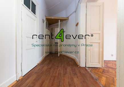 Pronájem bytu, Žižkov, U Rajské zahrady, 3+1, 110 m2, cihla, nezařízený, Rent4Ever.cz