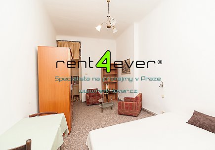 Pronájem bytu, Vinohrady, Velehradská, byt 1+kk, 27 m2, cihla, výtah, zařízený nábytkem, Rent4Ever.cz