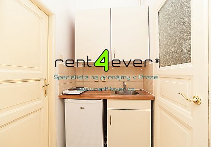 Pronájem bytu, Vinohrady, Velehradská, byt 1+kk, 27 m2, cihla, výtah, zařízený nábytkem, Rent4Ever.cz
