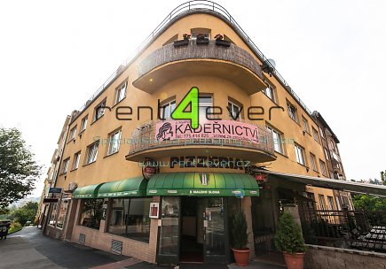 Pronájem bytu, Břevnov, Radimova, polosuterénní byt 2+1, 52 m2, cihla, částečně vybavený nábytkem, Rent4Ever.cz