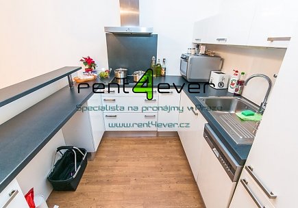 Pronájem bytu, Modřany, Pískařská, 1+kk, 42.9 m2, novostavba, cihla, lodžie, garáž. stání, zařízený, Rent4Ever.cz